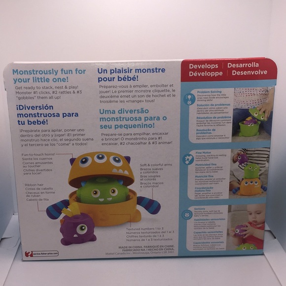 Fisher-Price Stack & Nest Monsters Infant to Toddler Toy - Picture 7 of 11